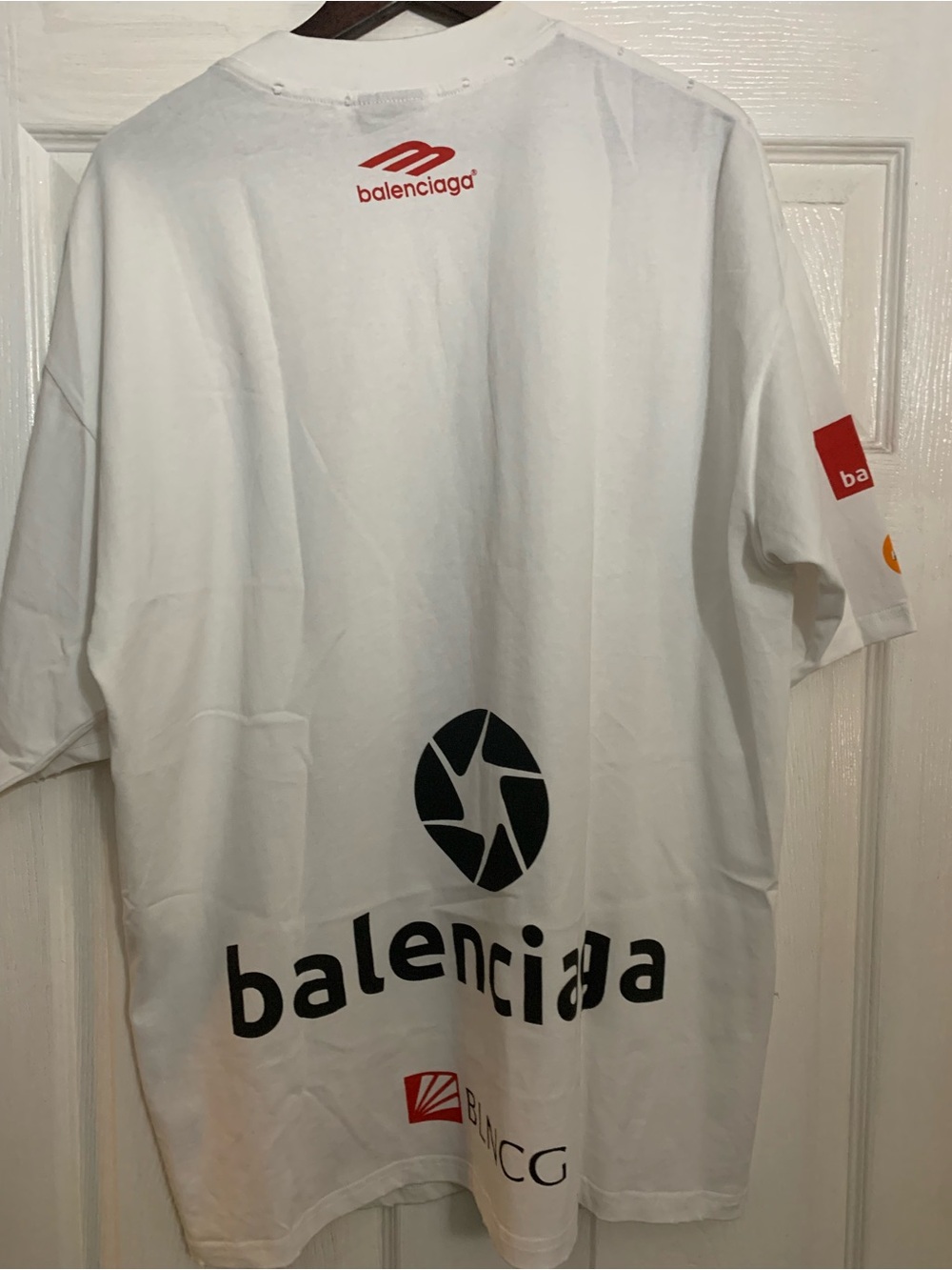 Cool guy White Logo Print Crewneck T-Shirt - Picture 2 of 4